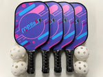 Top Rally Pickleball Paddles 4 Paddle & 4 Balls Top Rally Junior Paddle Package